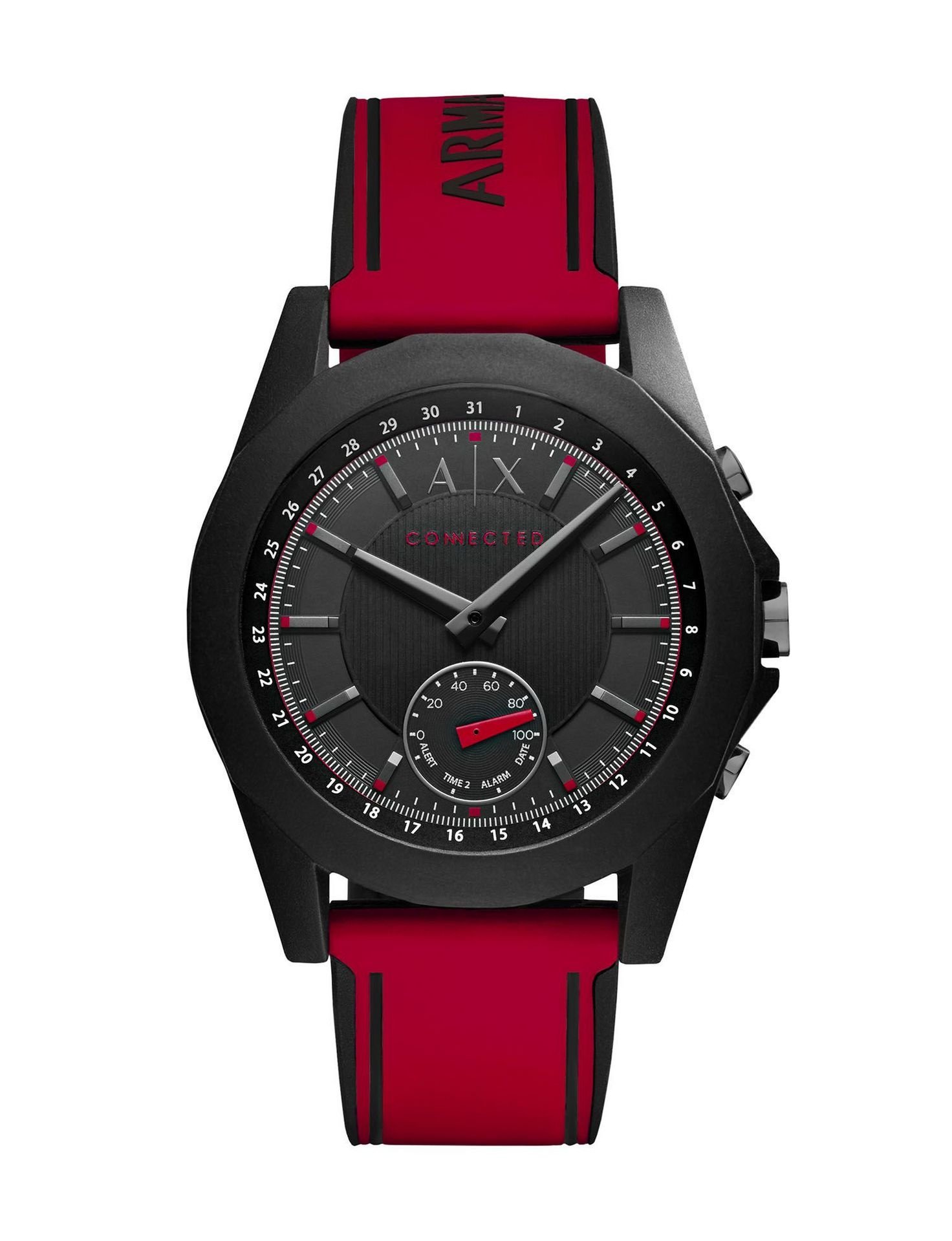 red armani watch