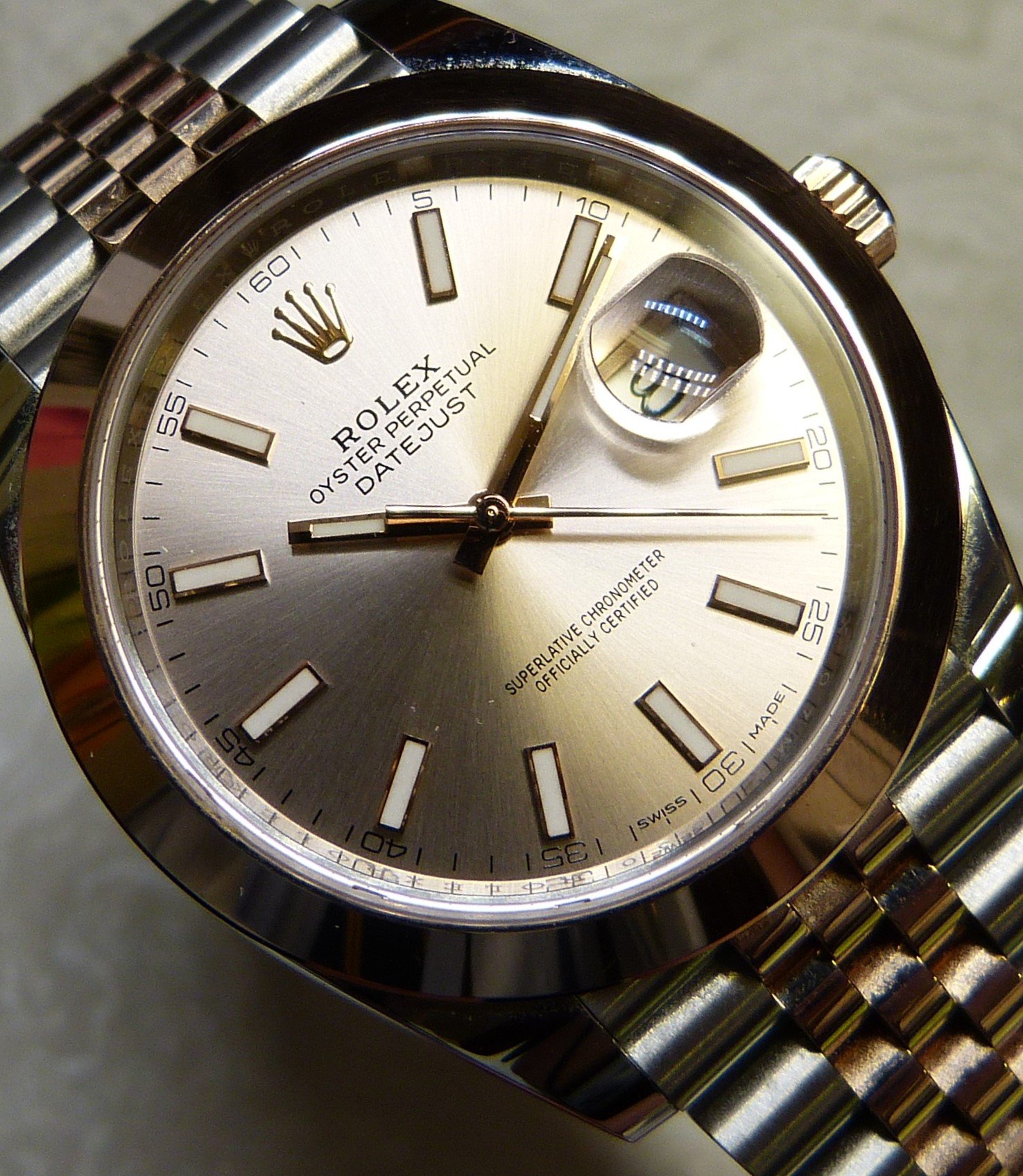 rolex jubilee rose gold