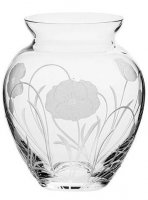 Royal Scot Crystal - Poppy Field, Glass/Crystal - Posy Vase S, Size 12cm POPSPOSY