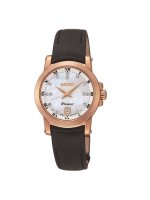 Seiko - Ladies Premier, Rose Gold Plated, Mother of Pearl, Stone set Bezel Watch - SXDG06P0
