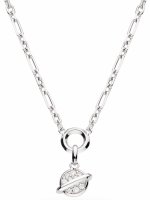 Kit Heath - Revival Celeste , CZ Set, Rhodium Plated - Planet Pave Necklace, Size 20" 90495CZ