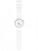 Swatch - CHEQUERED WHITE, Plastic/Silicone - Watch, Size 47mm - SB02W400