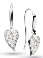Kit Heath - Desire Lust, Sterling Silver Heart Drop Earrings 50507WT