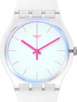 Swatch - Polar White Pay, Plastic/Silicone - Quartz Swatch Pay Enabled Watch, Size 41mm SO29K116-5300