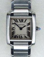 Antique Guest and Philips - Stainless Steel Cartier Tank Francais PKT1699