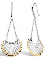 Kit Heath - Essance Radience Golden, Sterling Silver Chain Drop Earrings 61152GRP