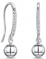 Jools - Cubic Zirconia Set, Sterling Silver - Drop Earrings kpe3016