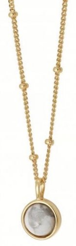 Daisy - Howlite Set, Yellow Gold Plated - Neckalce HN1006-GP