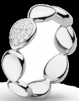 Kit Heath - Coast Pebble, Cubic Zirconia Set, Sterling Silver - Ring, Size O.5 10188CZO