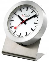 Mondaine - Stainless Steel Magnet Clock, Size 50mm