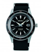 Seiko - Presage Style 60s, Stainless Steel - Fabric - Auto & Winding Watch, Size 40.75mm SRPG09J1