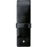 Montblanc - Leather Black/Gold Double Pen Case