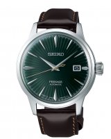 Seiko - Presage Cocktail Time Mockingbird, Stainless Steel - Leather - Auto & Winding Watch, Size 40.5mm SRPD37J1