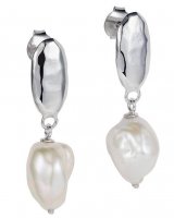 Claudia Bradby - Seascape, Pearl Set, Sterling Silver - Baroque Pearl Studs