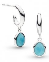 Kit Heath - COAST PEBBLE, Sterling Silver AZURE DROP EARRINGS 50172MG