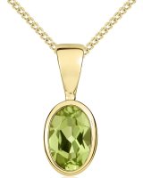 Guest and Philips - Peridot Set, Yellow Gold - 9ct Pendant 62-75-004