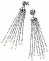 Giovanni Raspini - Sicily, Sterling Silver - Long Earrings, Size 10cm 11141