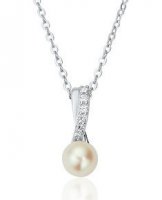 Waterford - CZ Pearl Set, Sterling Silver - Twist pendant - WP266