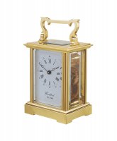 Guest and Philips - Brass Eight Day Carriage Clock - 1412