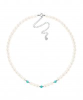 Claudia Bradby - Pearl and Turquoise Set, Sterling Silver - Choker CBNL0340