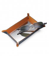 Dalvey - Leather Orange Change Tray