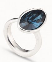 Uno de 50 - The Queen, Swarovski Crystals Set, Silver Plated - Ring