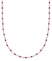 Daisy - Coral Set, Sterling Silver - Necklace