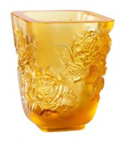 Lalique - Pivoines, Glass/Crystal Vase 10708500