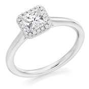 Guest and Philips - Platinum and Diamond Ring, Size M - ENG4982DR646
