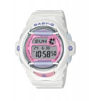Casio - Baby G, Plastic/Silicone Playful Beach Digital Quartz Watch BG-169PB-7ER