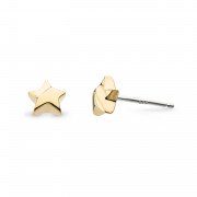 Kit Heath - Sterling Silver, Gold Plated Star Earring - 40034GD021