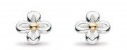 Kit Heath - Blossom Flyte, Sterling Silver Honey Flower Stud Earrings 40343GRP