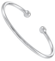 Guest and Philips - Sterling Silver - Torque Bangle, Size 3mmx60mm STB590