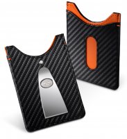 Dalvey -  Carbon Fibre and Leather Card Case