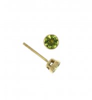 Guest and Philips - Peridot Set, 9ct Yellow Gold Round Earrings - 03-20-300