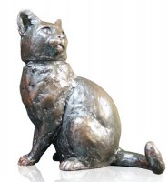 Richard Cooper - Cat Sitting, Bronze - Ornament, Size S 91