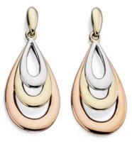 Gecko - 9CT, Yellow Gold TEARDROP EARRINGS GE845
