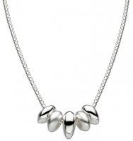 Kit Heath - Coast Tumble, Sterling Silver - Rhodium Plated - Sand Necklace, Size 18" 90194SRP