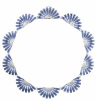 Georg Jensen - Daisy, Sterling Silver - Enamel - Half Flower Necklace, Size 44mm 2000155000ML