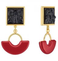 Lalique - Arethuse, Glass/Crystal Earrings 10698000