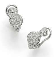Fope - Pave, Dia 0.45 Set, White Gold - - 18ct Earrings - OR736PAVE