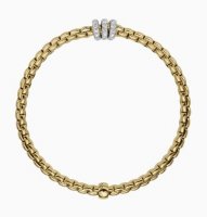 Fope - Eka, Diamond 0.33ct Set, Rose Gold - 18ct Bracelet, Size L - 739BPAVEL
