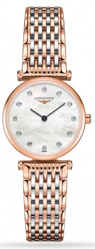 Longines - Grande Classique, Rose Gold Plated - Quartz Bracelet, Size 24mm L42091977 L42091977