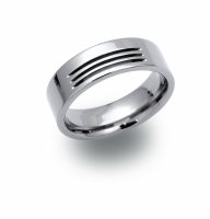 Unique - Titanium Mens 7mm Ring, Size 68 - TR-18