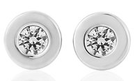 Guest and Philips - CZ Set, White Gold - 9ct Stud Earrings SE552