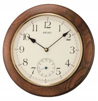 Seiko - Wood - Quartz Wall Clock, Size 50 x 300 x 300 mm QXA432B