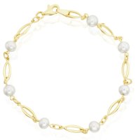 Guest and Philips - Pearl Set, Yellow Gold - 9ct Cult Bracelet 17-64-003