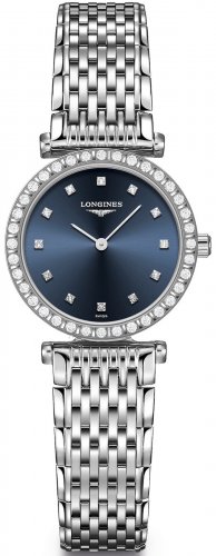 Longines - Grande Classique, Diamonds Set, Stainless Steel - Watch