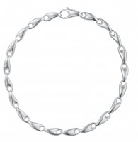 Georg Jensen - REFLECT, Sterling Silver - SLIM BRACELET, Size S 20001097000S