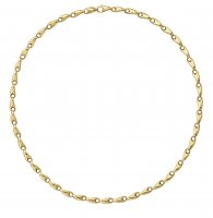 Georg Jensen - Reflect, Yellow Gold - Slim Link Necklace, Size 45cm 20001285